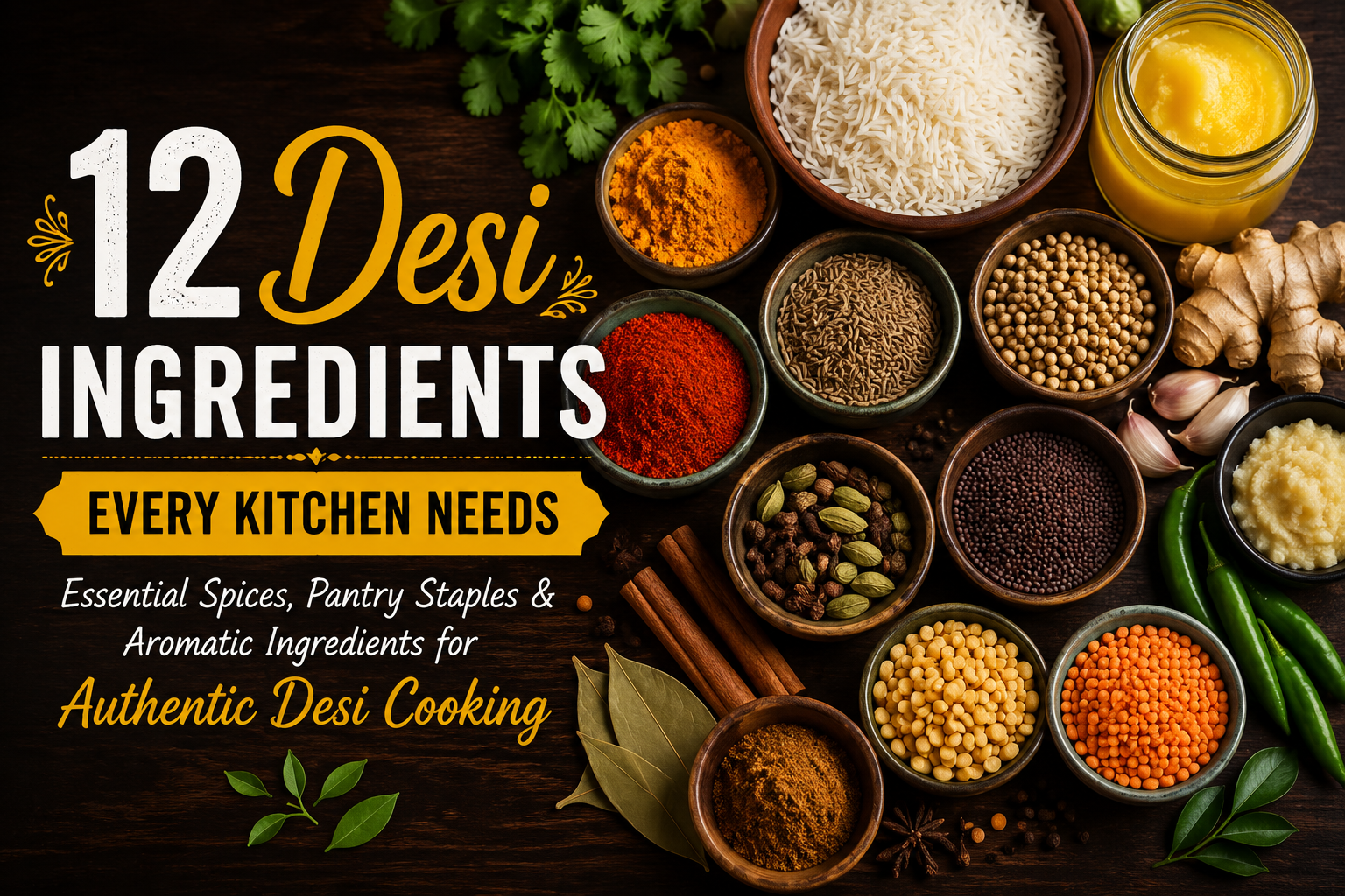 12 Desi Ingredients Every Kitchen Needs
