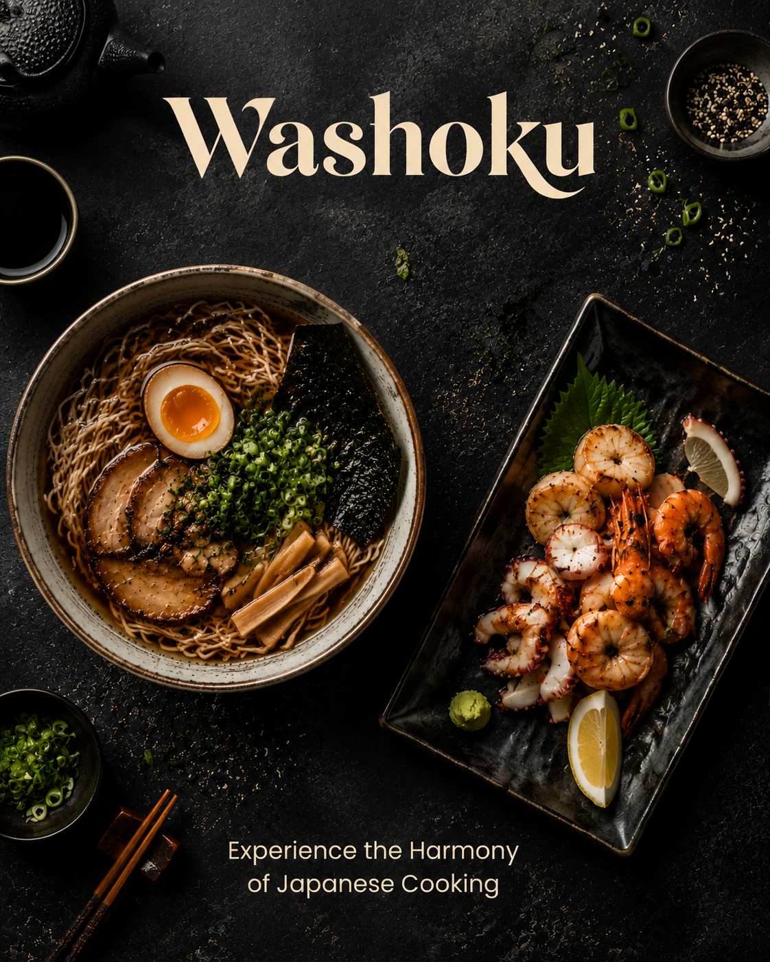 Washoku: Authentic Japanese Cuisine Recipes for Every Meal