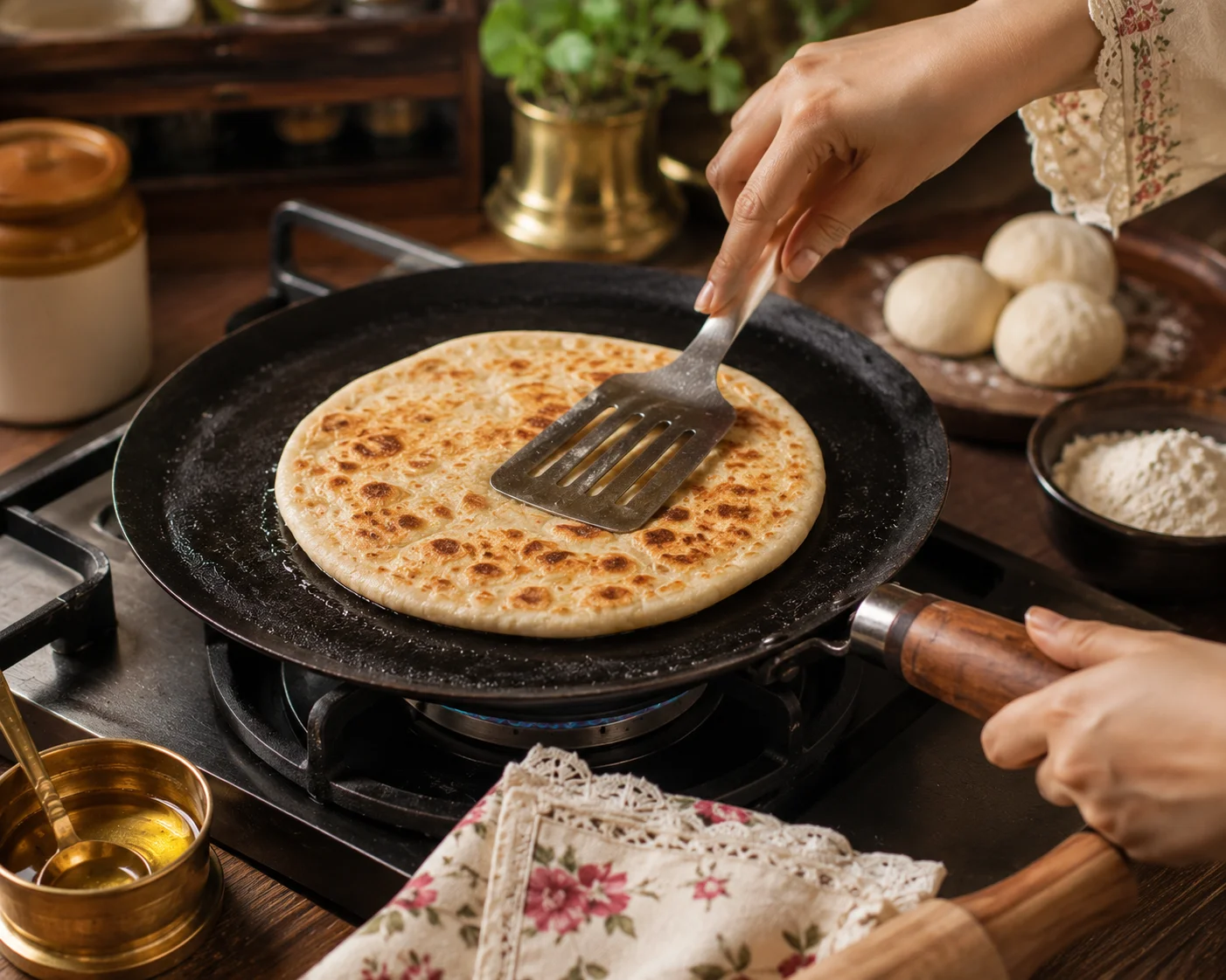 How to make paratha on tawa