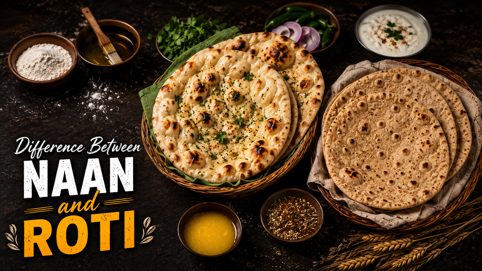 Difference Between Naan and Roti