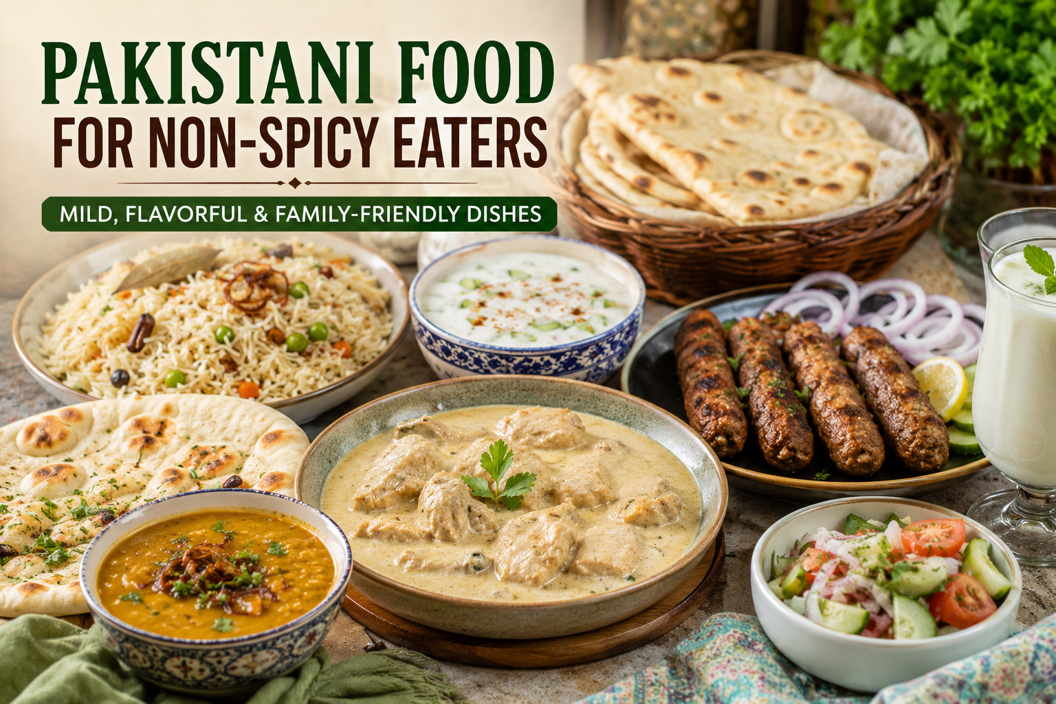 Pakistani Food for Non-Spicy Eaters