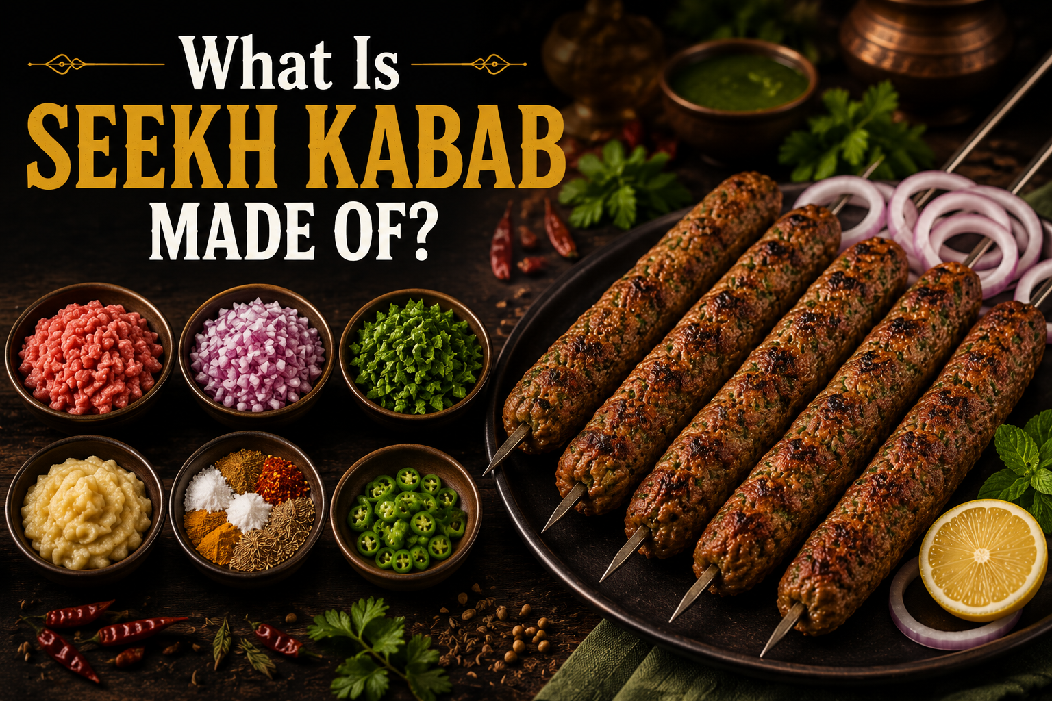 What Is Seekh Kabab Made Of?