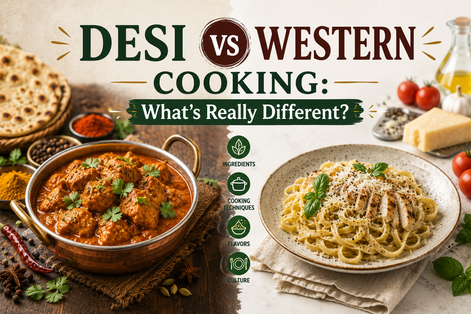 Desi vs Western Cooking: What’s Really Different?