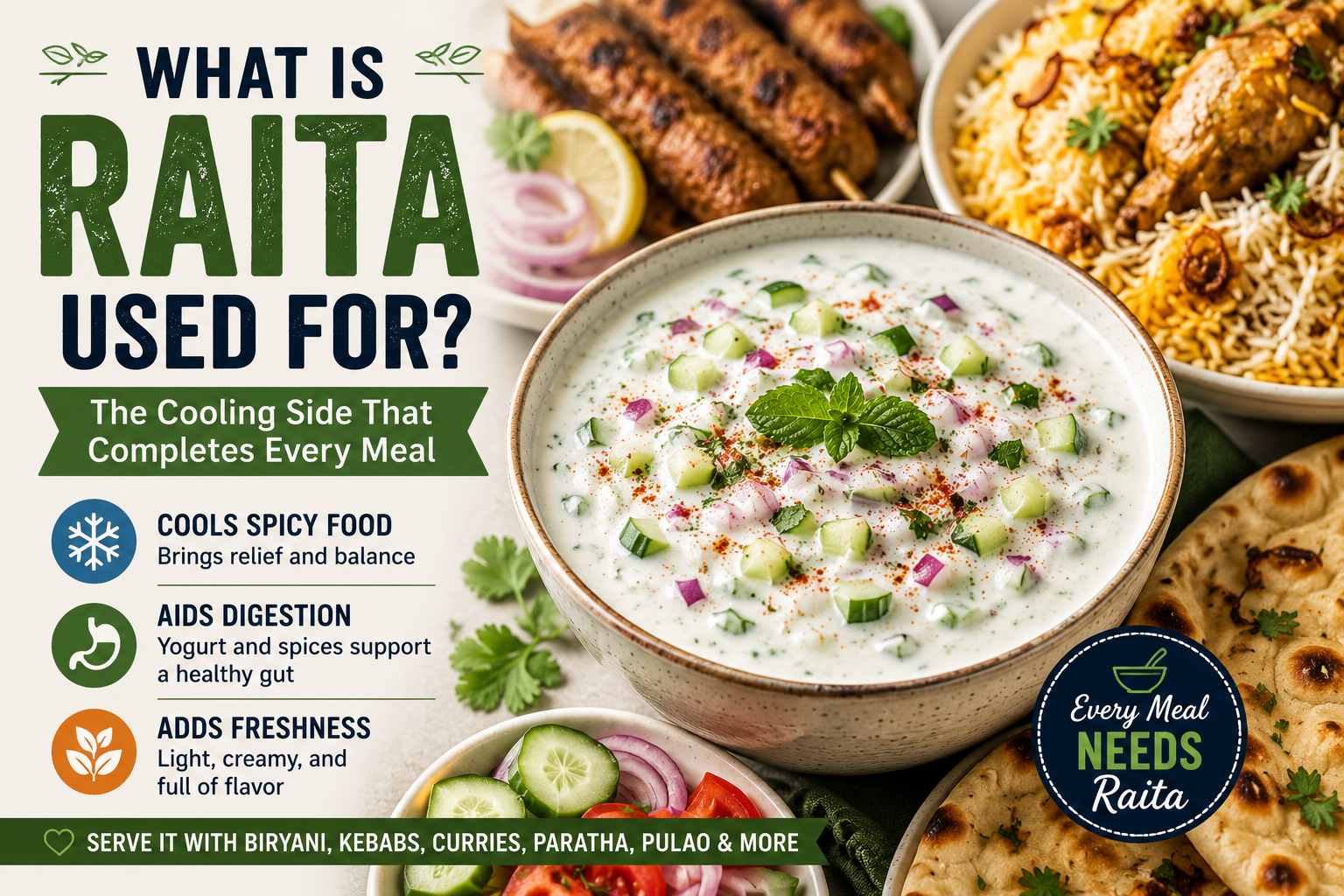 what is raita used for