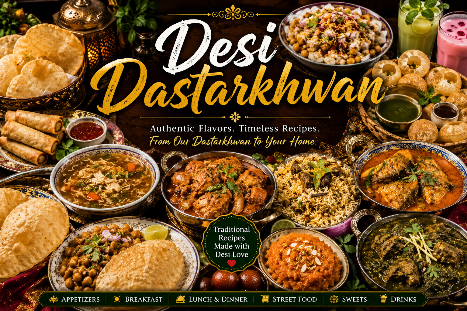 Desi Dastarkhwan : Authentic Pakistani & Indian Traditional Recipes