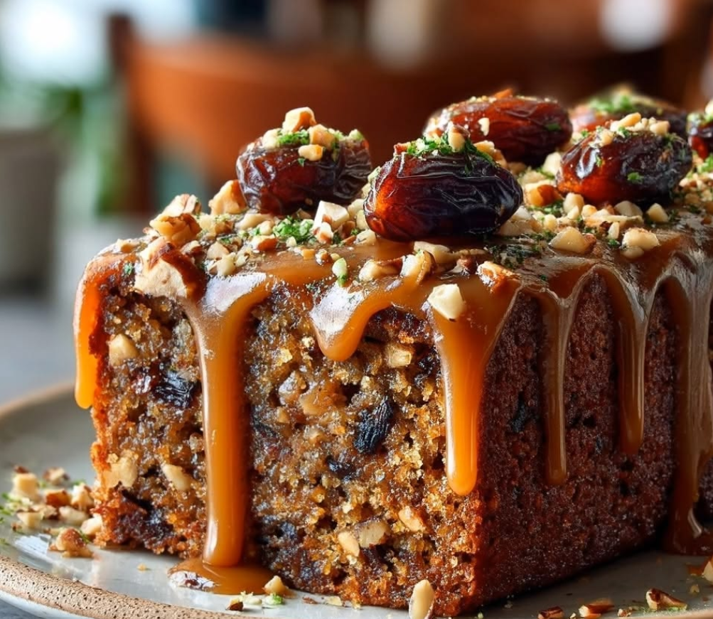 Date Caramel Cake