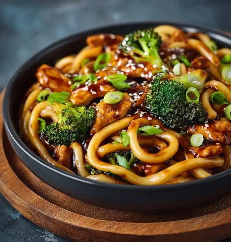 Beef and Broccoli Udon Noodles