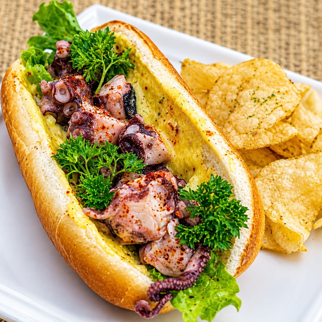 Takosen (Octopus Snack Sandwich)