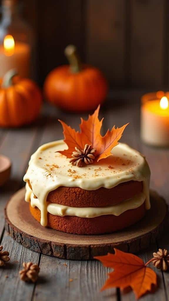 Pumpkin Cake with Cream Cheese Frosting