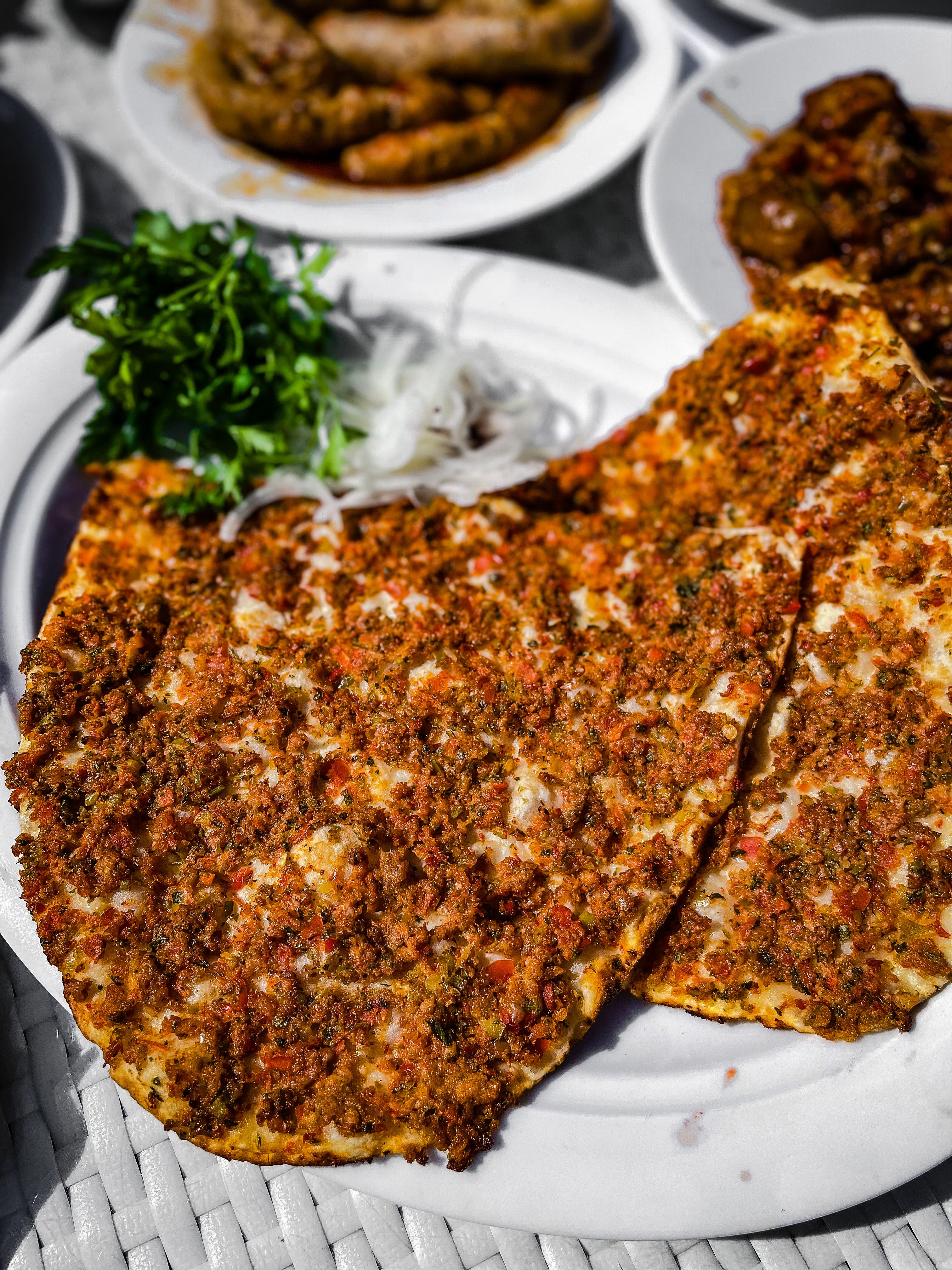 Turkish Lahmacun (Thin Meat Flatbread)