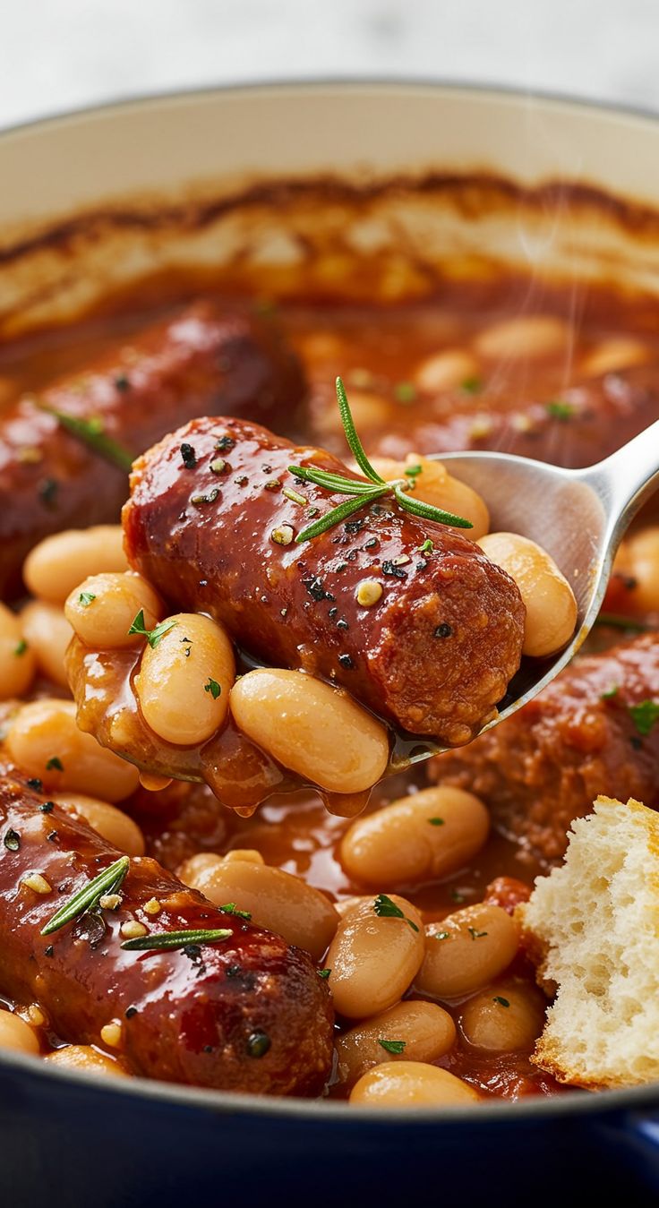 Butifarra con Mongetes (Catalan Sausage with White Beans)