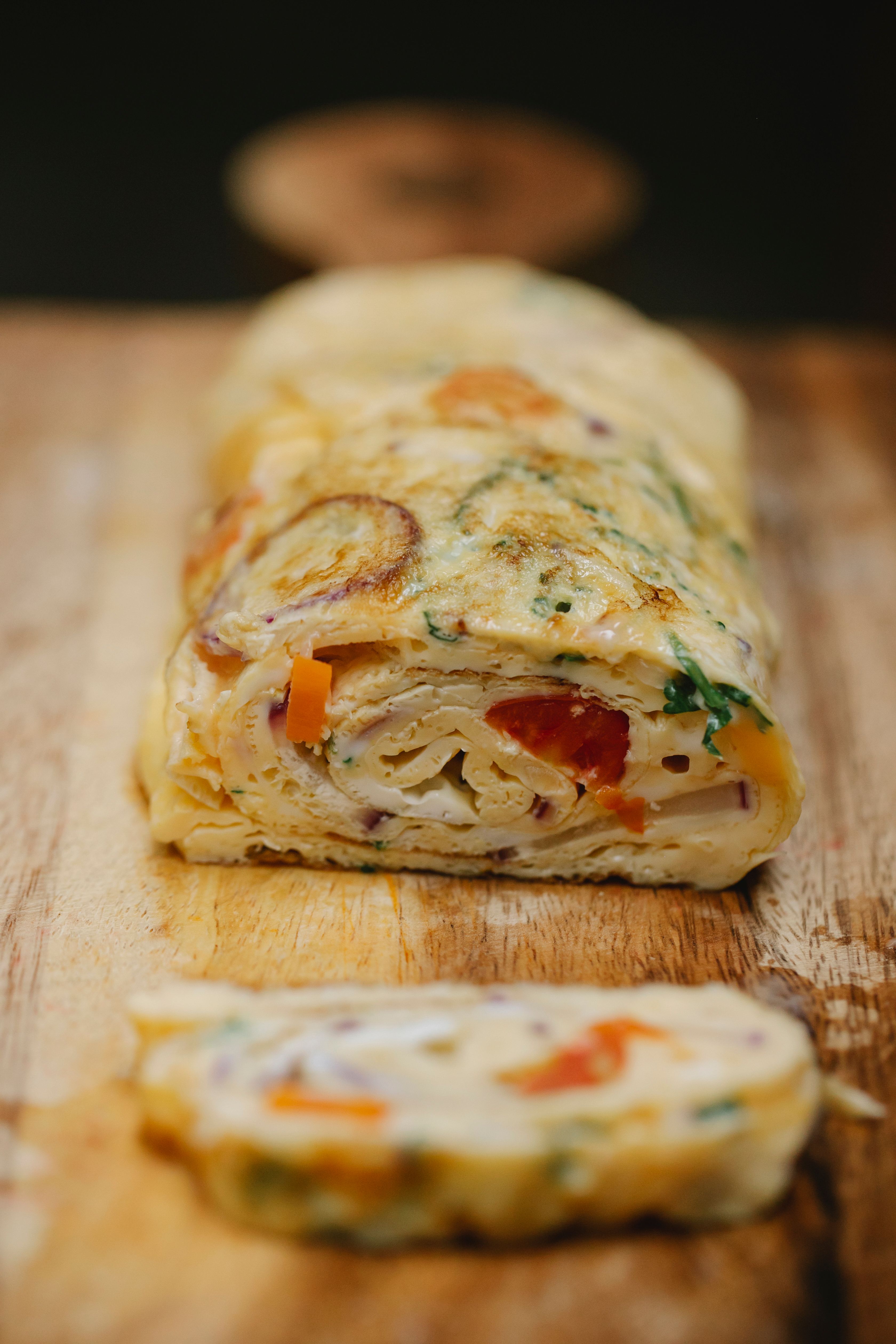 Korean Egg and Vegetable Roll (Gyeran Mari)