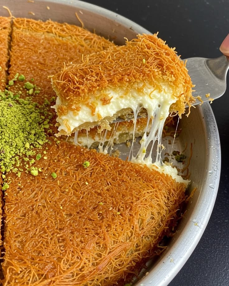 Kunafa bil Jibn (Cheese Kunafa)