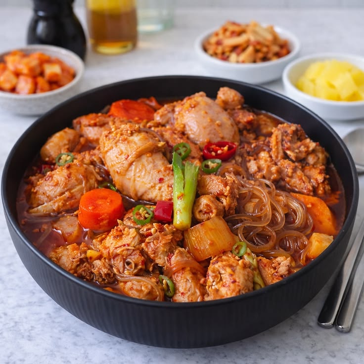 Korean Spicy Braised Pollock (Bokkeum Myeongtae)