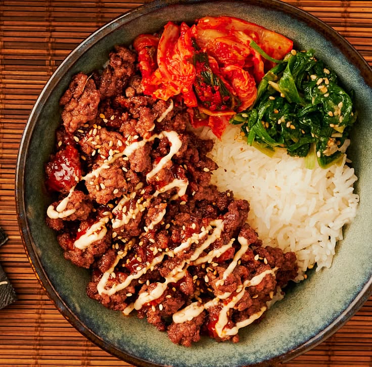 Squash and Beef Over Rice (Hobak-Sogogi Deopbap)