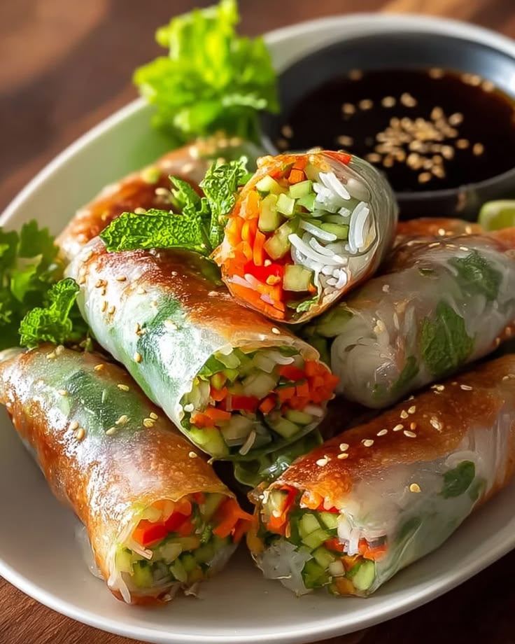 Wollamssam (Vietnamese Rice Paper Rolls)