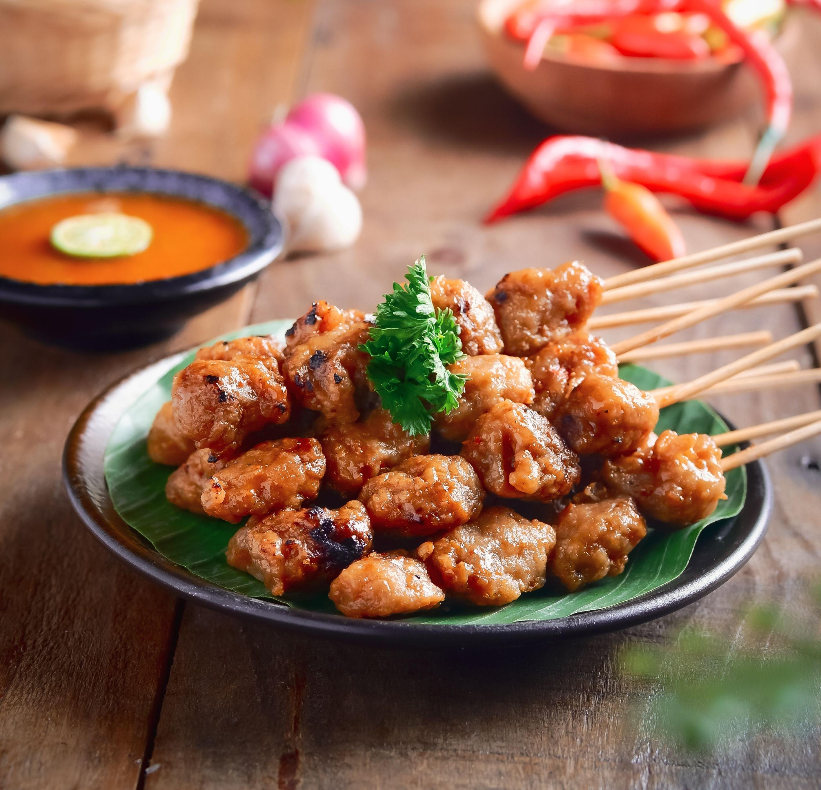 Halal Thai Chicken Satay and Peanut Sauce