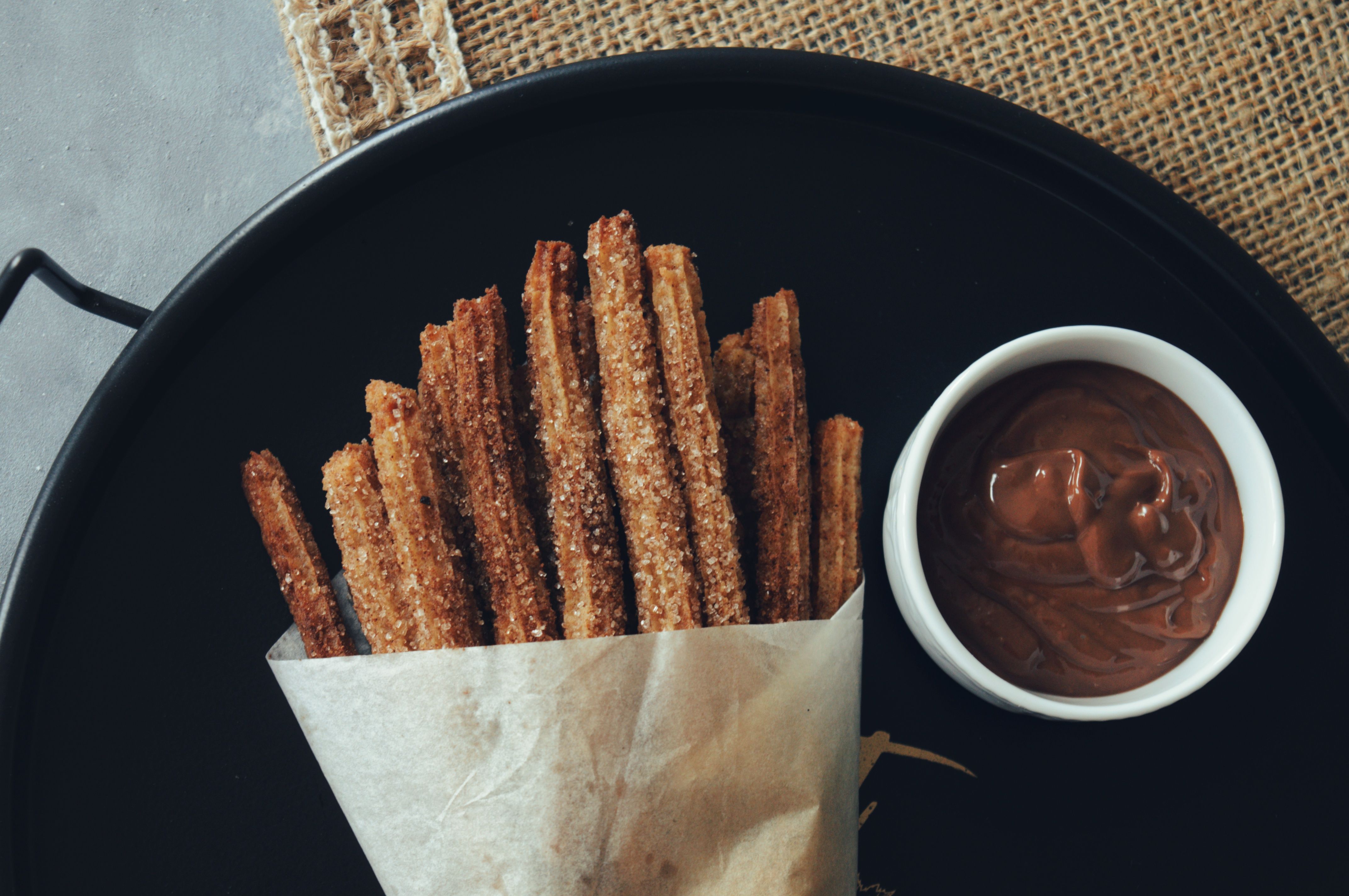 Porras con Chocolate Caliente (Spanish Thick Churros)