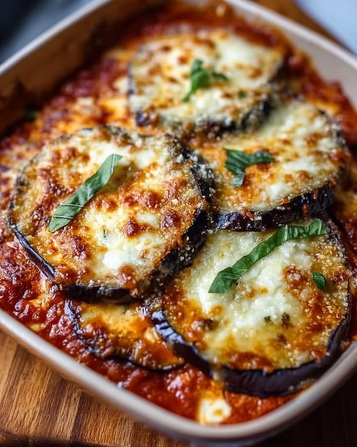 Classic Eggplant Parmesan (Oven-Baked)