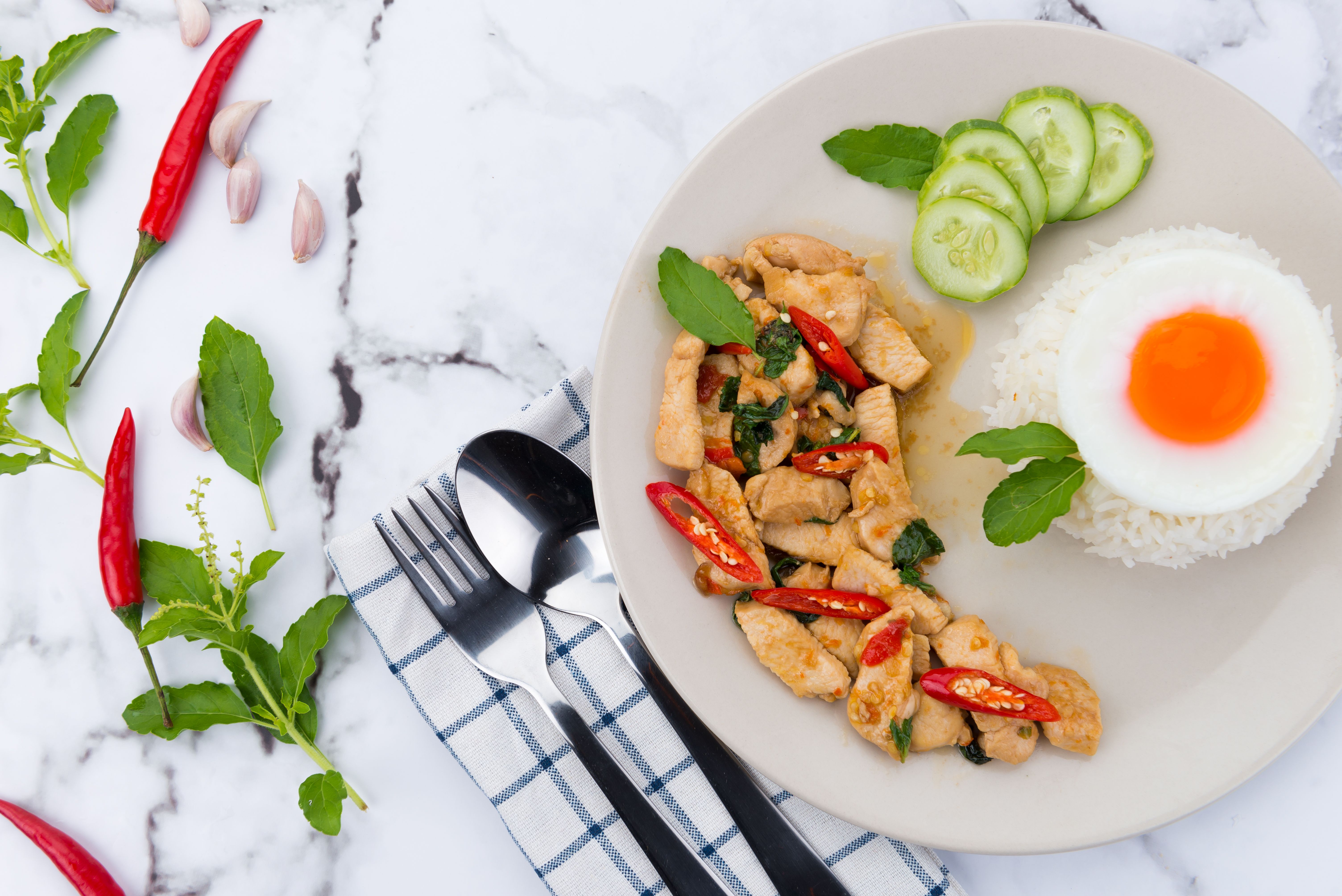 Pad Prik King Red Curry Chicken Stir Fry