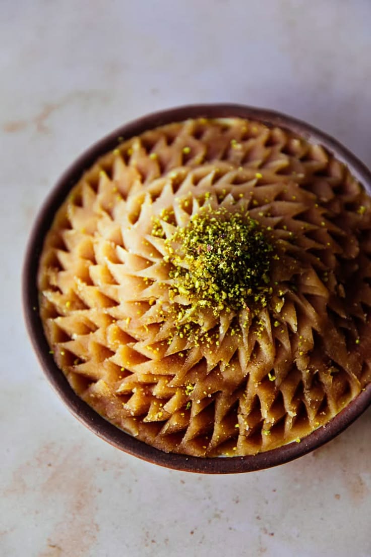 Cevizli Un Helvasi (Turkish Walnut Flour Halva)