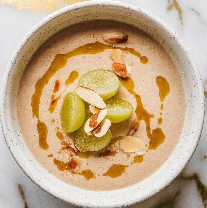 Ajo Blanco (Traditional Spanish Cold Almond and Garlic Soup)