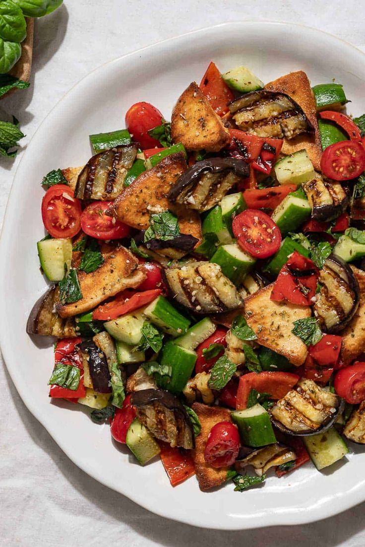 Roasted Eggplant Salad