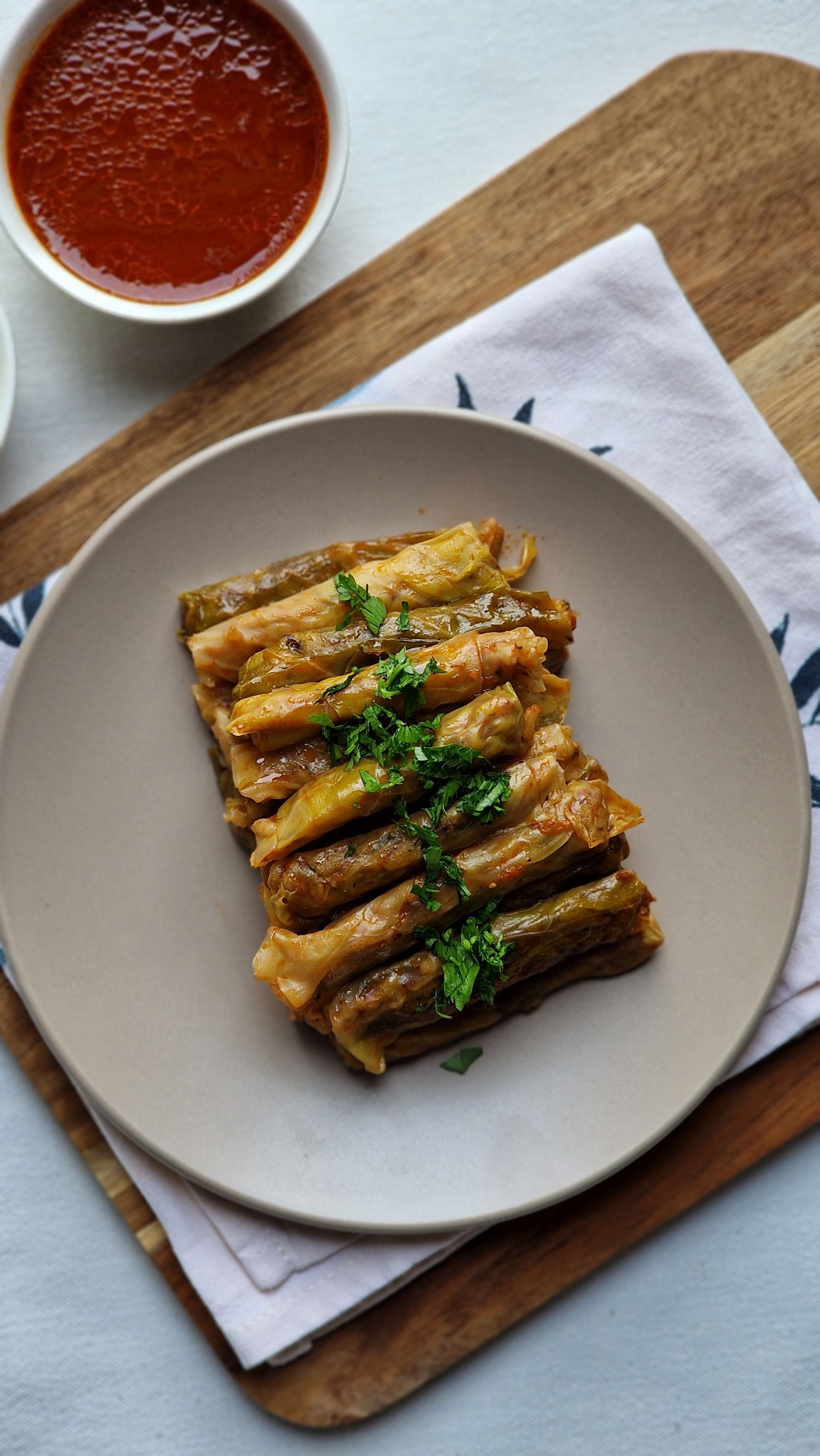 Lahana Sarma (Stuffed Cabbage Rolls)