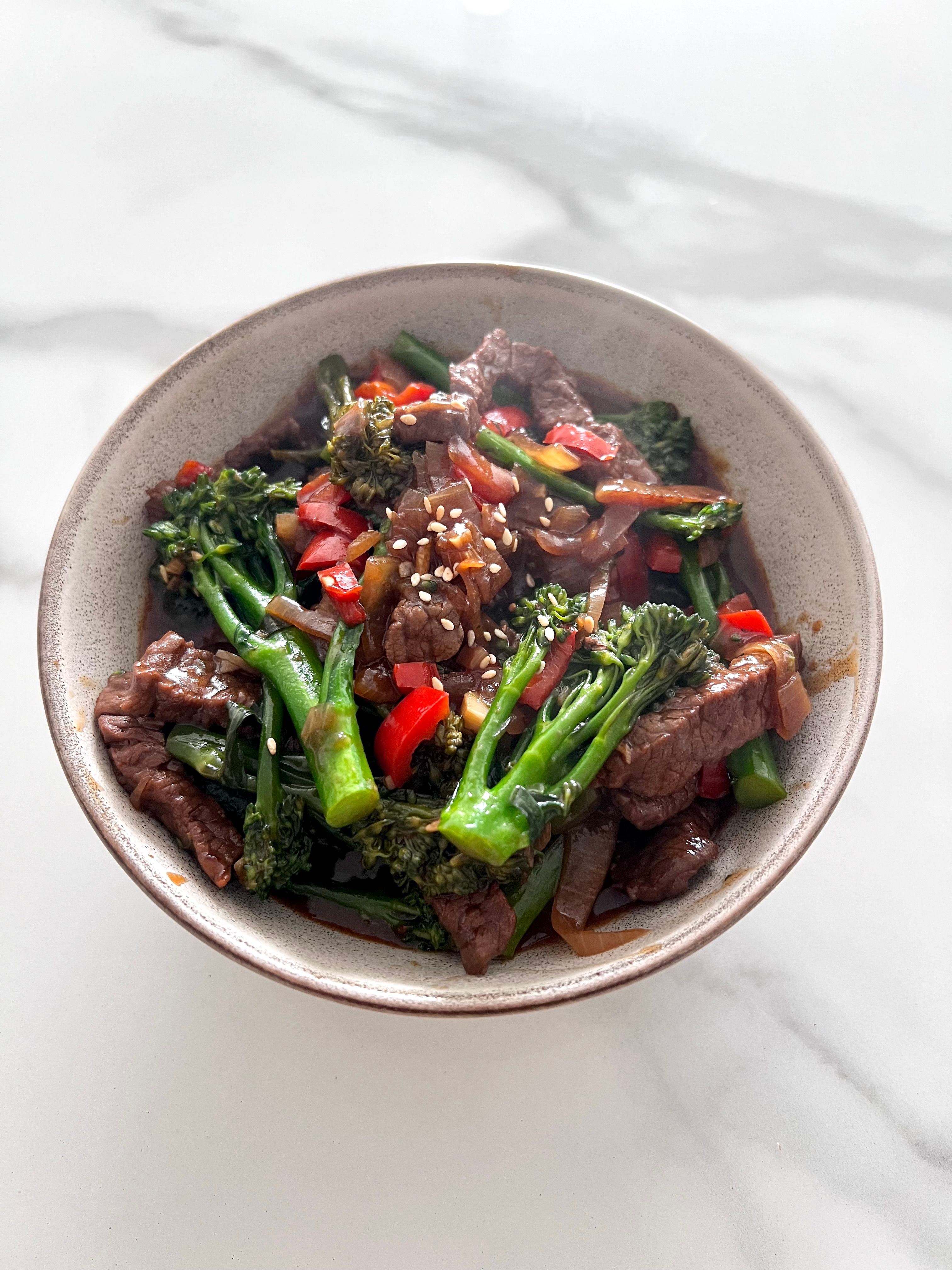 Ginger Beef Stir Fry Pad Khing Nuah