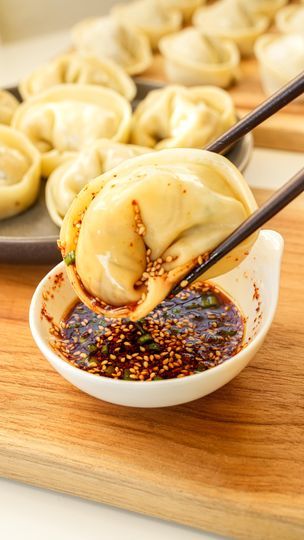 Chicken Mandu (Korean Dumplings)