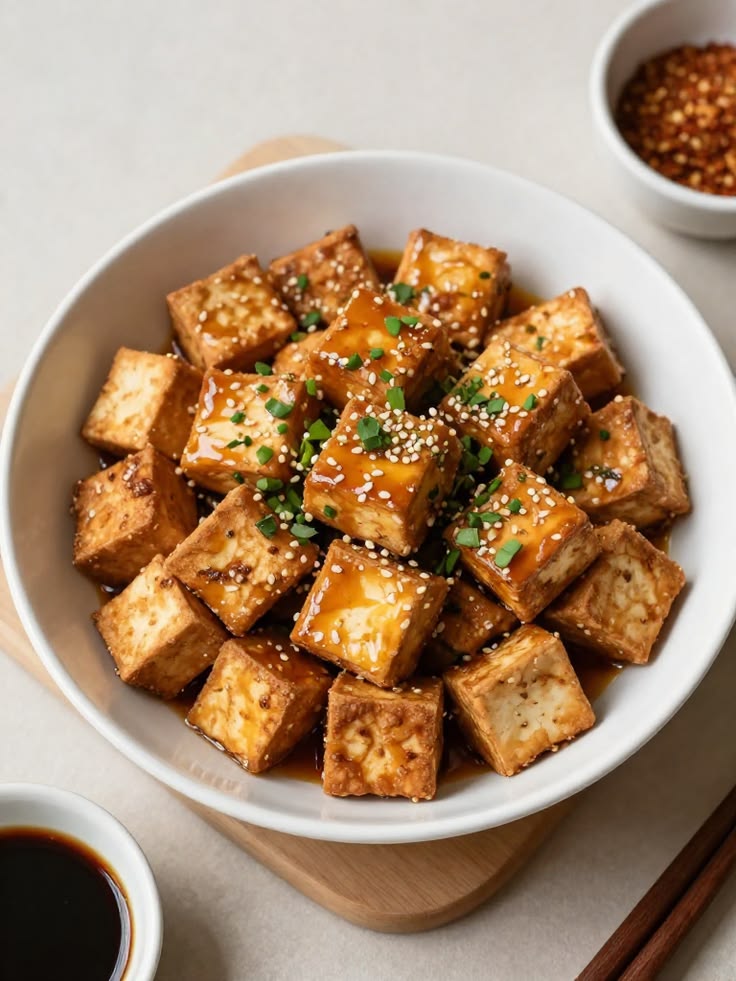 Sweet and Crunchy Tofu