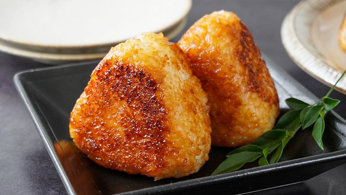 Grilled Rice Ball Breakfast