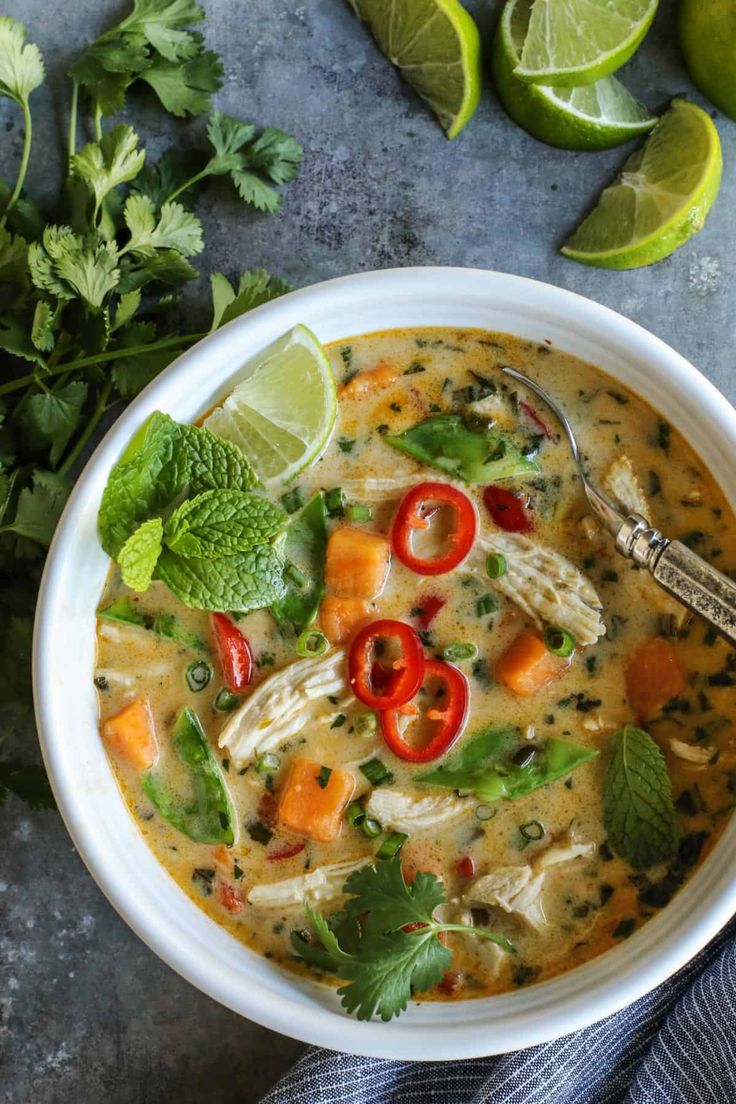 Thai Chicken and Sweet Potato Soup