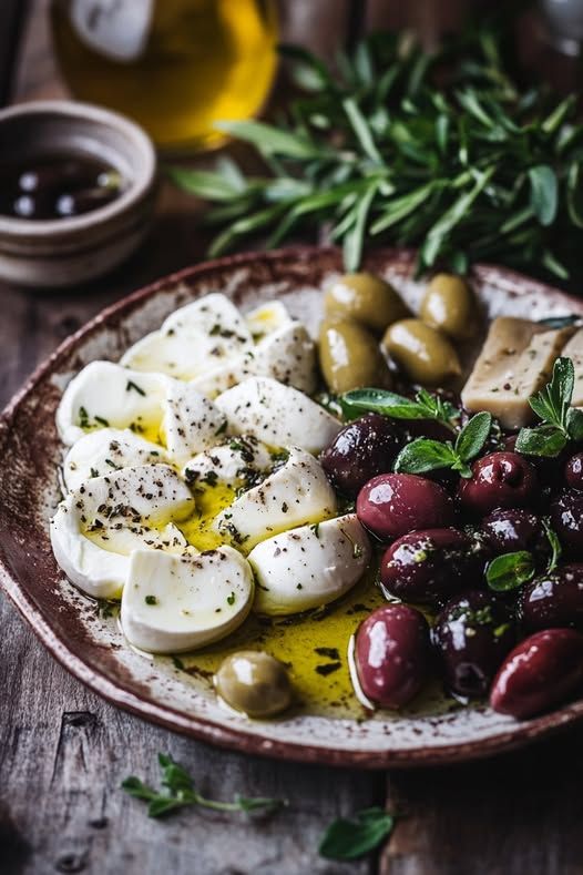 Zeytin ve Beyaz Peynir Plate