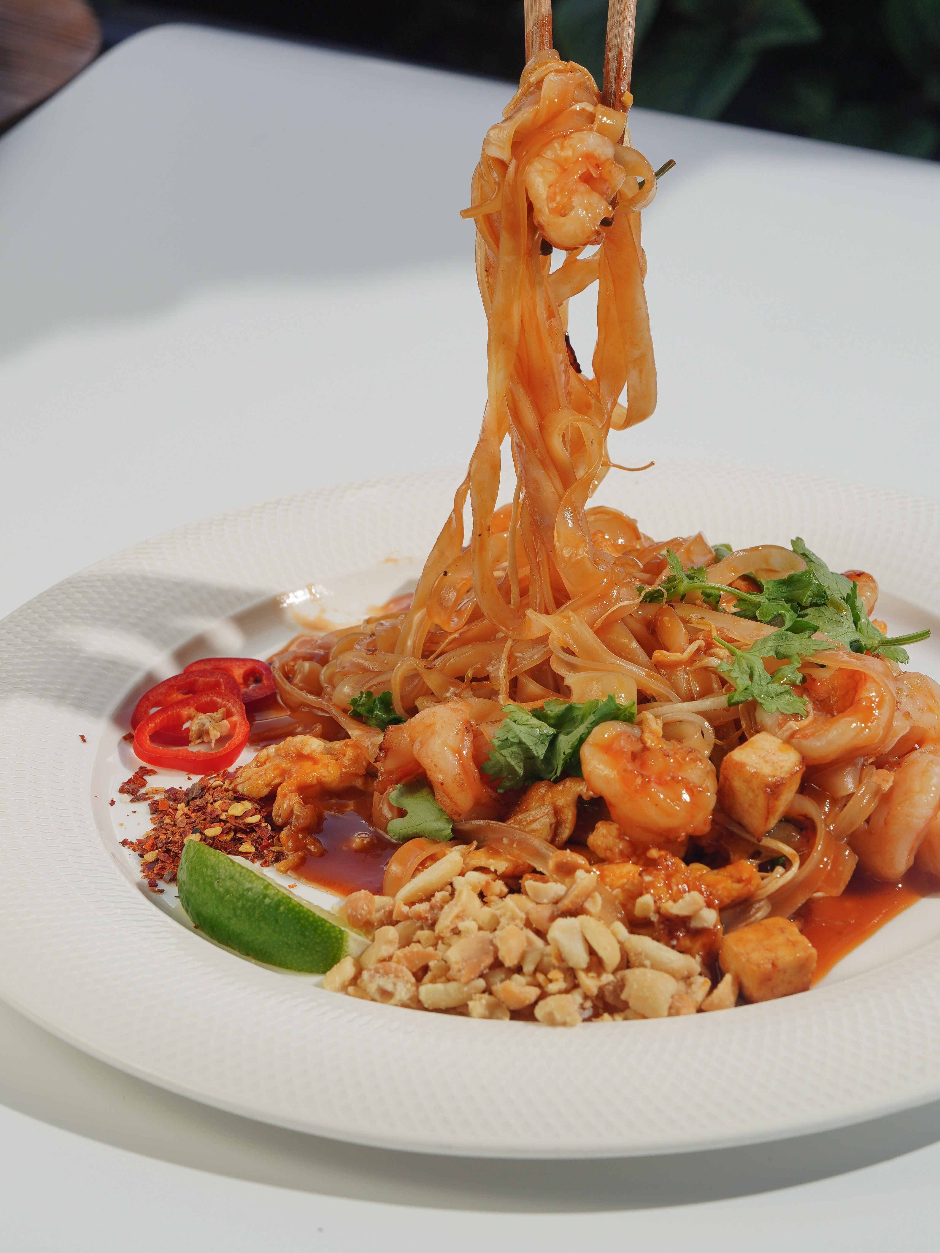 Easier and Healthier Pad Thai (with Glass Noodles)