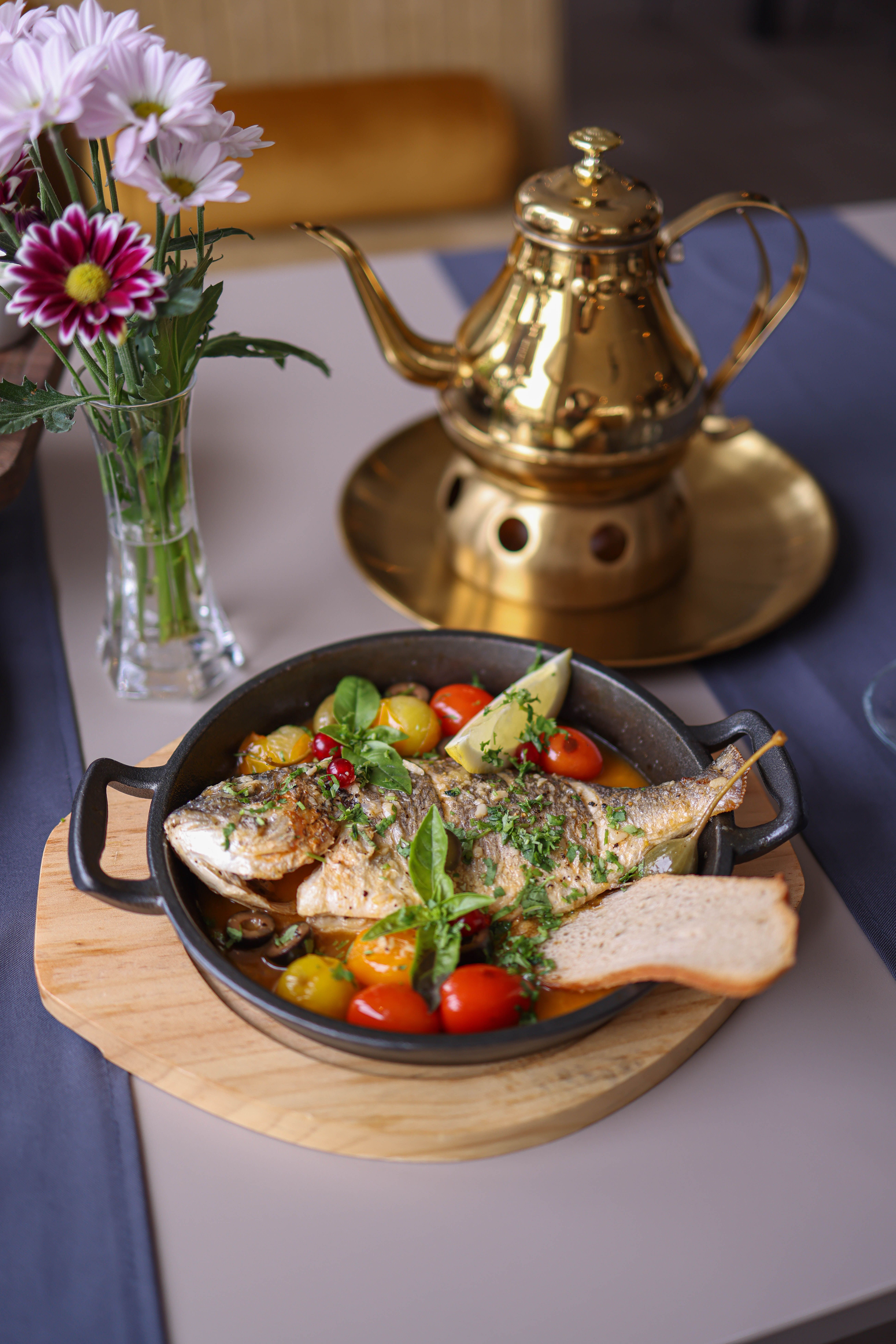 Firinda Levrek (Oven-Baked Sea Bass)