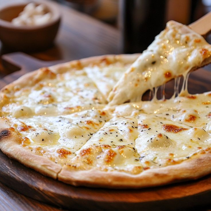 Quattro Formaggi Pizza (Four Cheese Pizza)
