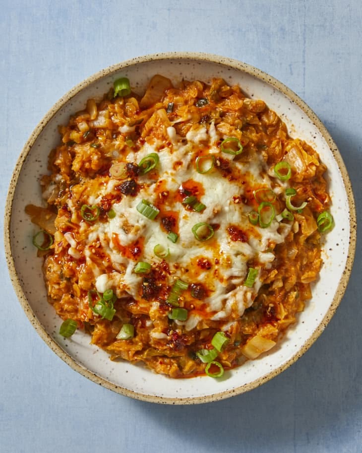 Diet Oatmeal Kimchi Porridge