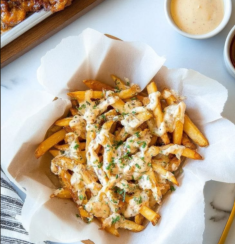 Arabic Fries with Garlic Sauce