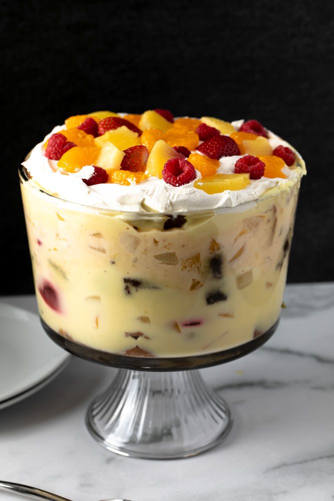 Fruit Custard Trifle