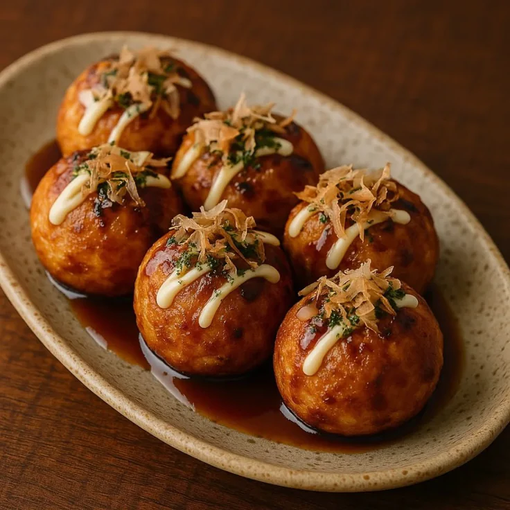 Authentic Takoyaki (Japanese Fried Octopus Balls)