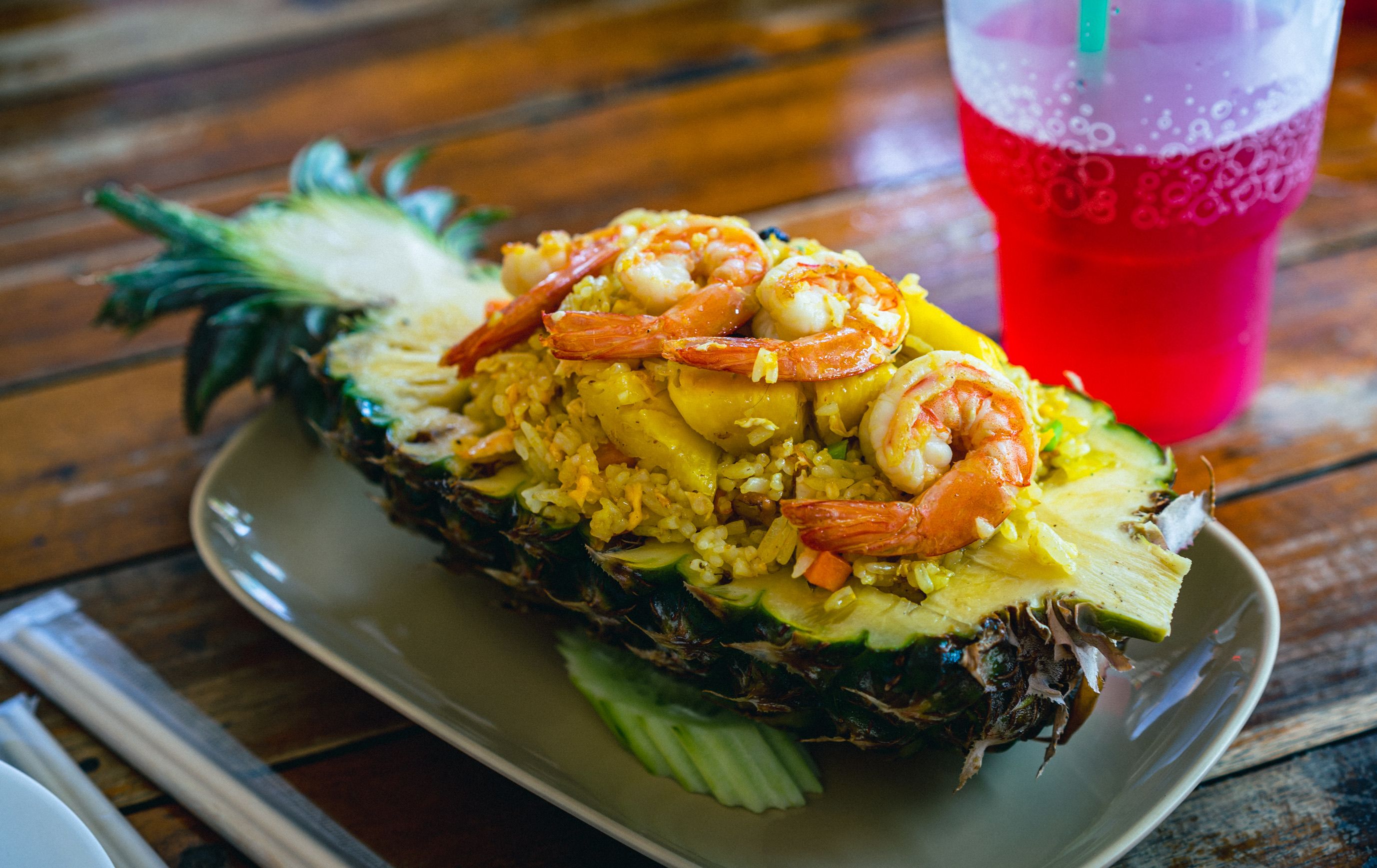 Thai Curry Fried Rice with Pineapple
