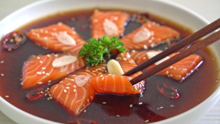 Yeoneojang (Soy Marinated Raw Salmon)