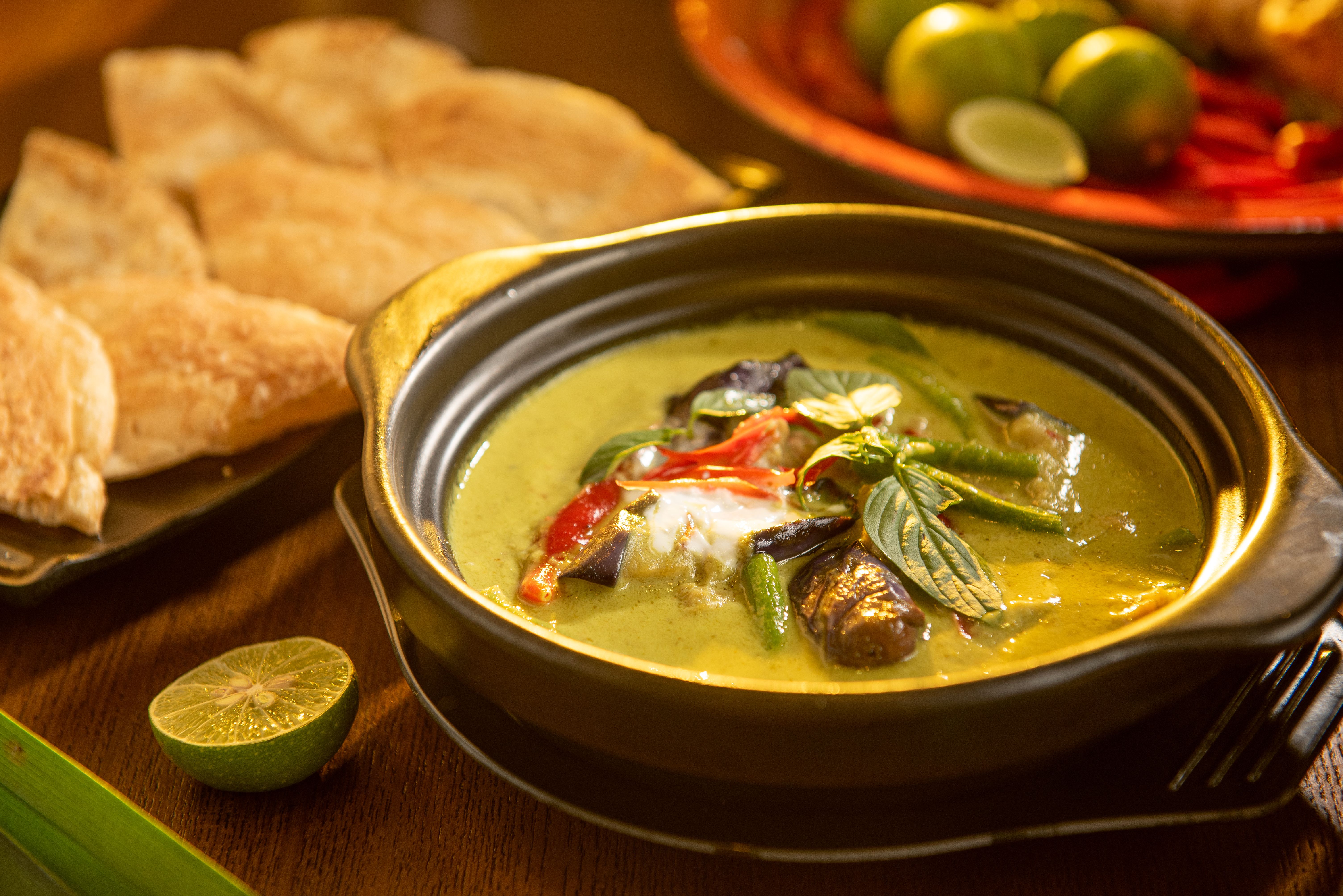 Green Curry with Chicken and Eggplant