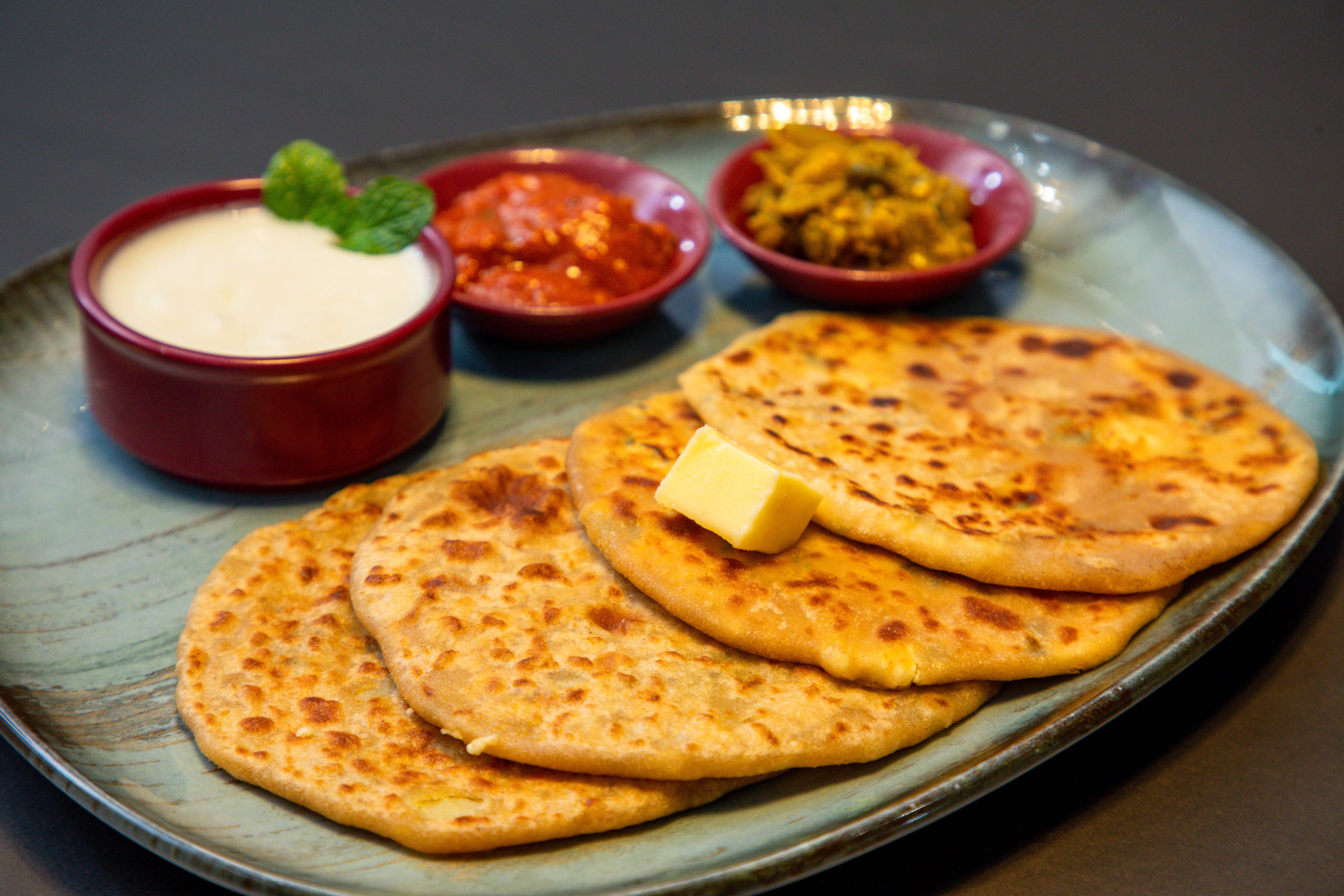 Chicken and Cheese Paratha