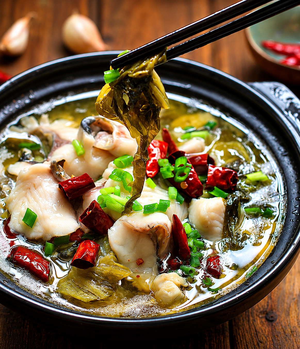 Suan Cai Yu (Sichuan Fish with Pickled Mustard Greens)