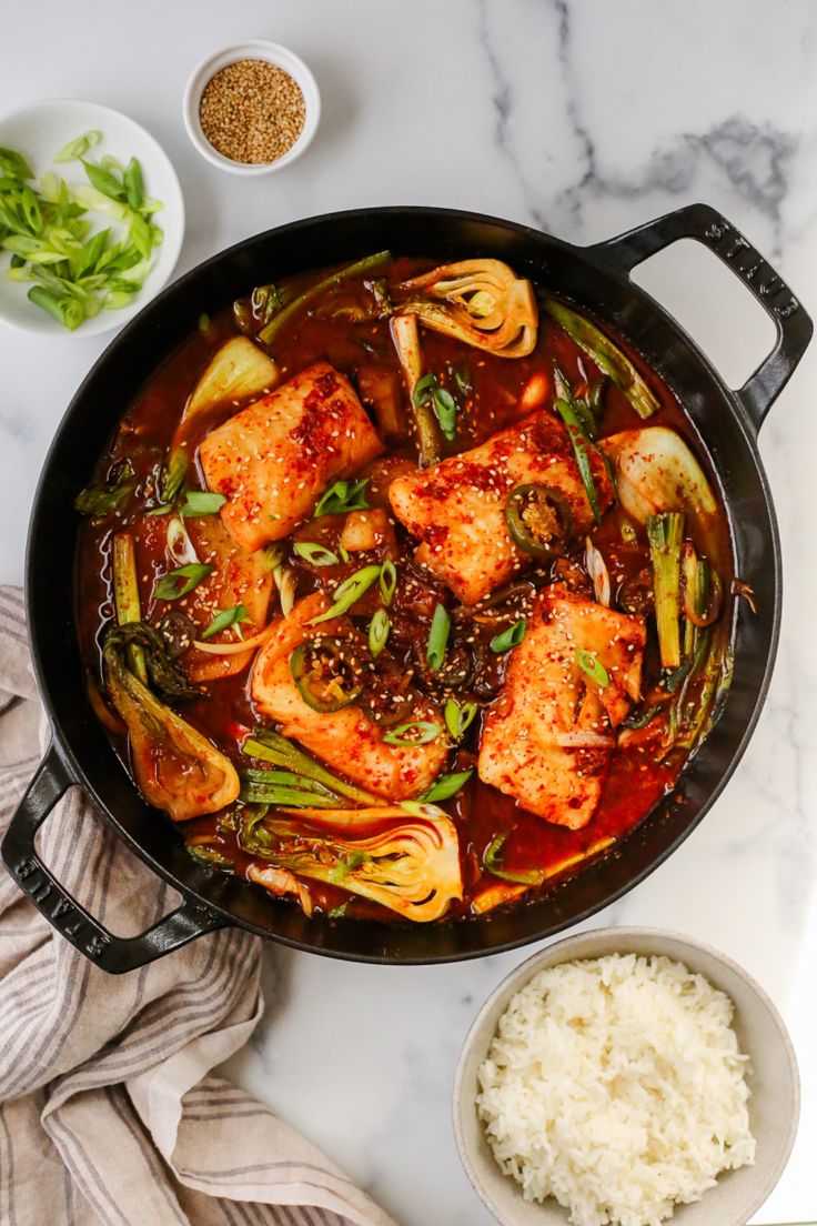 Korean Soy-Braised Halibut (Jorim)