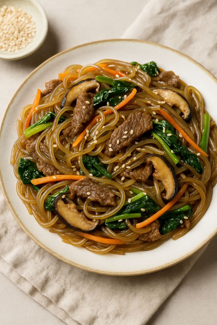 Buchu-Japchae (Korean Garlic Chive Stir-Fry)