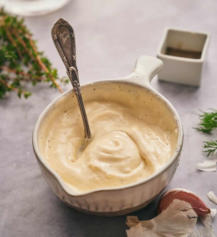 Alioli / Garlic Aioli (Spanish Garlic Mayo Sauce)