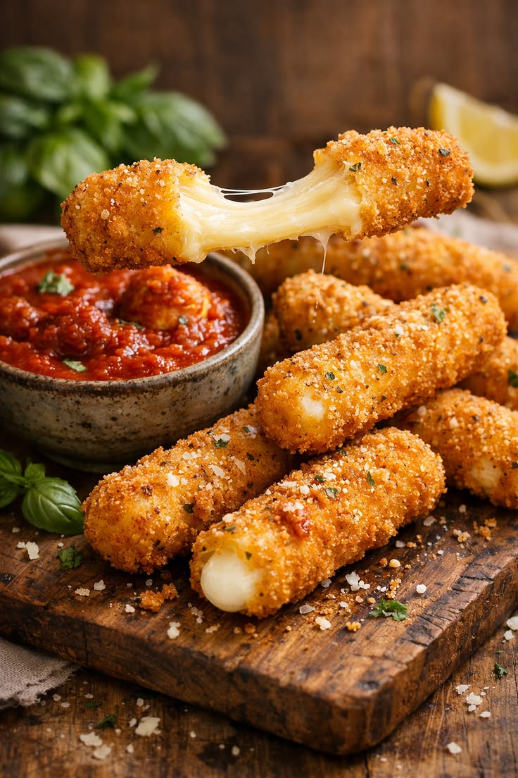 Crispy Mozzarella Sticks